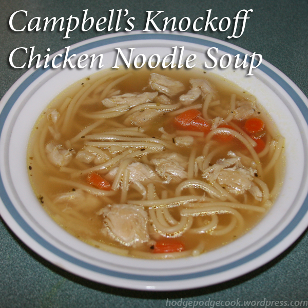 Campbell's Knockoff Chicken Noodle Soup